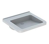 Geberit Renova Comfort lavabo 128661000 60 x 55 cm, blanc, sans trou pour robinetterie, sans trop-plein