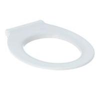 Geberit Renova Comfort WC anneau de siège 500680011 blanc , sans obstacle, antibactérien, fixation par le haut