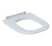 Geberit Renova Comfort WC anneau de siège 572840000 blanc , sans obstacle, carré, fixation par le bas