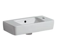 Geberit Renova Compact lavabo compact avec trou de robinet à droite avec trop-plein 50x25x15cm avec tablette blanc 276150000