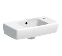 Geberit Renova Compact Lave-mains saillie raccourcie, 450x250mm, avec tablette à gauche, 501.730.01.1, Couleur: blanc