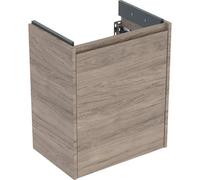 Geberit Renova Compact meuble sous lavabo, avec une porte, 50x60,5x33,7cm, 504083JR1, Couleur: Noyer hickory / mÃ©lamine structure bois - CM