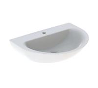 Geberit - Lavabo mural Renova 500665011 - 70x52 cm, blanc, 1 trou pour robinetterie, sans trop-plein