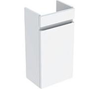 Geberit Renova Plan meuble sous lavabo, avec une porte, portée réduite, 31,4x60,5x22cm, 501.901.01.1, Couleur: blanc / laqué haute brillance