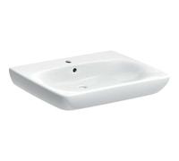Geberit Lavabo mural Renova Comfort 65x55 cm adapté PMR blanc avec trop-plein 258565000