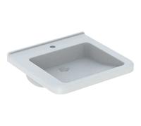 Geberit Renova Nr. 1 Comfort lavabo, encastrable, 550x525 mm, avec trou pour robinetterie, sans trop-plein, blanc, 128557600, Couleur: Blanc, avec KeraTect