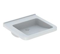 Geberit Renova Nr. 1 Comfort lavabo, encastrable, 550x525 mm, sans percement pour robinetterie, sans trop-plein, blanc, 128556600, Couleur: Blanc, avec KeraTect