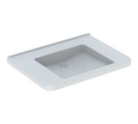 Geberit Renova Nr. 1 Comfort lavabo, encastrable, 750x550 mm, sans percement pour robinetterie, sans trop-plein, blanc, 128576000, Couleur: Blanc