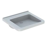 Geberit Renova Comfort lavabo 128661000 60 x 55 cm, blanc, sans trou pour robinetterie, sans trop-plein