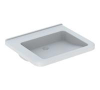 Geberit Renova Comfort lavabo 128666000 65 x 55 cm, blanc, sans trou pour robinetterie / trop-plein