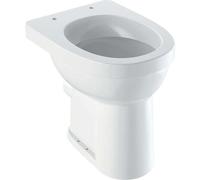 Geberit Renova Nr. 1 Comfort WC au sol, chasse deau plate, surélevée, sans obstacle, 6 l, au sol, sortie horizontale, 218510000, Couleur: Blanc