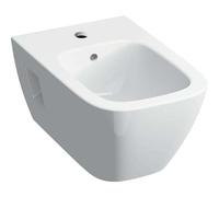Geberit Renova Nr. 1 Plan Bidet, suspendu, forme partiellement fermée, 500.380.01.8, Couleur: Blanc, avec KeraTect