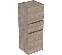 Geberit Renova armoire haute Plan 501922JR1 39x105x36cm, 2 portes, tiroir 2000 , noyer, feuille structurée