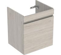 Geberit Renova Plan armoire sous lavabo, avec un tiroir et un tiroir intérieur, 58,5x60,6x44,6cm, 501.906.00.1, Couleur: Noyer caryer clair / feuille structurée
