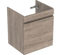 Geberit Renova Plan armoire sous lavabo, avec un tiroir et un tiroir intérieur, 58,5x60,6x44,6cm, 501906JR1, Couleur: Noyer hickory / feuille structurée - CM