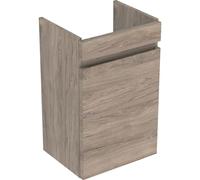 Geberit Renova Plan Armoire sous lavabo, avec une porte, 38,4x60,5x30,8cm, 501.902.JR.1, Couleur: Noyer hickory / feuille structurée