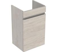 Geberit Renova Plan Armoire sous lavabo, avec une porte, 38,4x60,5x30,8cm, 501902001, Couleur: Noyer caryer clair / feuille structurée - CM