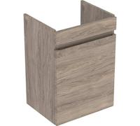 Geberit Renova Plan armoire sous lavabo, avec une porte, 43,5x60,5x34,5cm, 501.903.JR.1, Couleur: Noyer hickory / feuille structurée