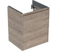 Geberit Renova Plan armoire sous lavabo, avec une porte, 50,4x60,6x40,4cm, 504.023.JR.1, Couleur: Noyer hickory / mÃ©lamine structure bois