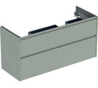 Geberit Renova Plan armoire sous lavabo double, avec 2 tiroirs, 124,5x60,6x44,6cm, 504.033.IK.1