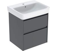 Geberit Renova Plan ensemble lavabo avec meuble sous lavabo, 2 tiroirs, 60x69,7x44,6cm, 504036JK1, Couleur: lave / laqué satiné - CM