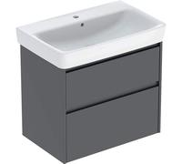Geberit Renova Plan ensemble lavabo avec meuble sous lavabo, 2 tiroirs, 75x69,7x44,6cm, 504.037.JK.1, Couleur: lave / laqué satiné