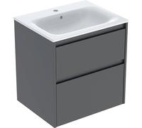 Geberit Ensemble lavabo Renova Plan 504.039.JK.1 - bord étroit, 2 tiroirs, 60x62,1x48 cm, blanc