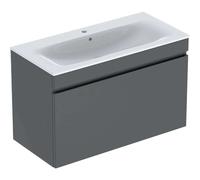 Geberit Pack lavabo slim Renova Plan 100 cm 1 tiroir 501.917.JK.1 Gris velours