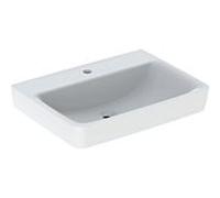 Geberit Renova Plan lavabo 501641001 65x48cm, trou de robinetterie au milieu, sans trop-plein, blanc