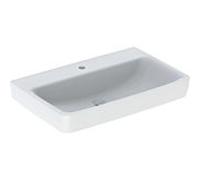Geberit Renova Plan, lavabo, 75x48 cm, 1 trou pour robinet, sans trop-plein, 501691, 501.691.00.8, Couleur: blanc/KeraTect