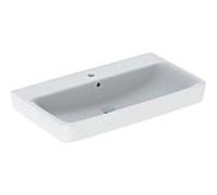 Geberit Renova Plan lavabo 501698001 85x48cm, trou pour robinetterie au milieu, avec trop-plein, blanc