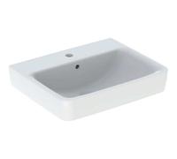 Geberit – Lavabo Renova Plan 501632001 – 55x44 cm, trou pour robinetterie au milieu, avec trop-plein, blanc