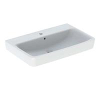 Geberit Renova Plan lavabo 501690001 75x48cm, trou pour robinetterie au milieu, avec trop-plein, blanc