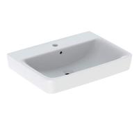 Geberit Renova Plan vasque à poser 501723001 65x48cm, trou pour robinetterie au milieu, avec trop-plein, blanc