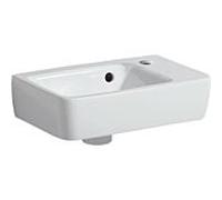 Geberit Renova Plan lave-mains 500382011 36x25cm, avec trou pour robinetterie, avec trop-plein, court, blanc
