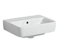 Geberit Renova Plan lave-mains 501626001 45x34cm, sans trou pour robinetterie, avec trop-plein, blanc