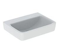 Geberit Renova Plan lave-mains 501631001 50x38cm, sans trou pour robinetterie, sans trop-plein, blanc