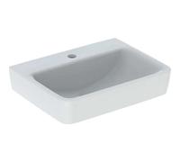 Geberit Renova Plan, lave-mains, 50x38 cm, 1 trou pour robinet, sans trop-plein, 501629, 501.629.00.8, Couleur: blanc/KeraTect