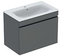 Geberit Renova Plan meuble lavabo 501916JK1 80x62,2x48cm, corps/façade lave mat/vasque blanc