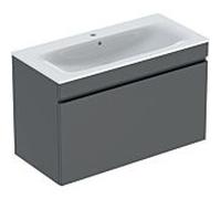 Geberit Pack lavabo slim Renova Plan 100 cm 1 tiroir 501.917.JK.1 Gris velours