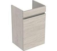 Geberit Renova Plan Armoire sous lavabo, avec une porte, 38,4x60,5x30,8cm, 501.902.00.1, Couleur: Noyer caryer clair / feuille structurée