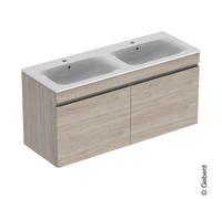 Geberit Renova Plan New Meuble avec plan vasque, 2 tiroirs, 501918008,