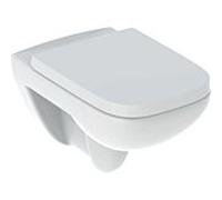 Geberit Renova Plan set mural WC avec siège WC 500817001 sans rebord, carré, blanc