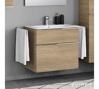 Geberit Renova Plan Slim Vasque, meuble sous-vasque ineo4 d’evineo l : 80 cm, 2 tiroirs, avec poignée,, 122280600+BE0227OA,