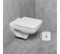 Geberit Renova Plan WC suspendu, PACK avec accessoires, 202150000+TK2000+PR9999XX,