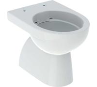 Geberit Renova WC au sol, chasse deau basse, sortie verticale, forme partiellement fermée, Rimfree, 500399018, Couleur: Blanc, avec KeraTect - CM