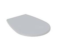 Geberit Renova WC siège 572165010 manhattan, sans mécanisme de fermeture amortie, fixation par le bas, charnières en acier inoxydable