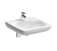 Geberit Selnova Comfort lavabo 55x55 cm carrée classique pour les handicapés blanc brillant 500.187.01.7