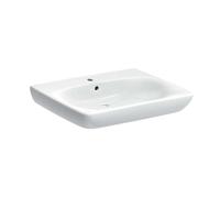 Geberit Selnova Comfort - Lavabo 65x55 cm, pour personnes à mobilité réduite, avec un trou de robinetterie, avec trop-plein, blanc 501.463.00.7