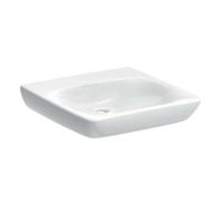 Geberit Selnova Comfort - Lavabo adapté aux PMR, sans trop-plein, sans trou pour robinetterie, blanc 502.771.00.7
